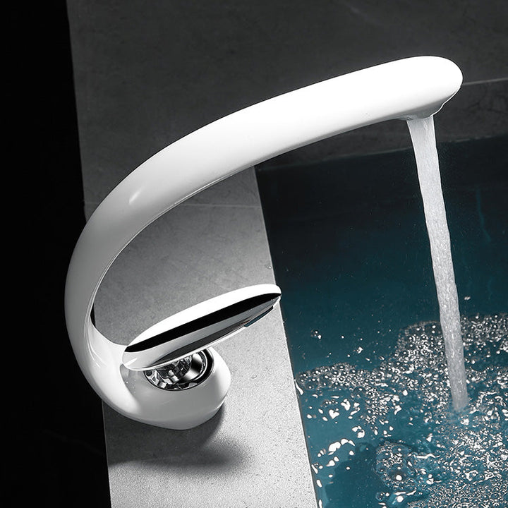 Stornfield | Single Handle Waterfall Bathroom Basin Faucet in Brass