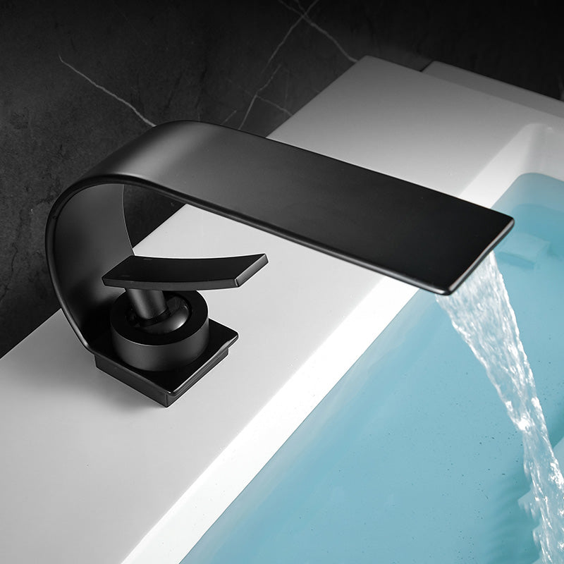 Stornfield | Single Handle Waterfall Bathroom Basin Faucet in Brass