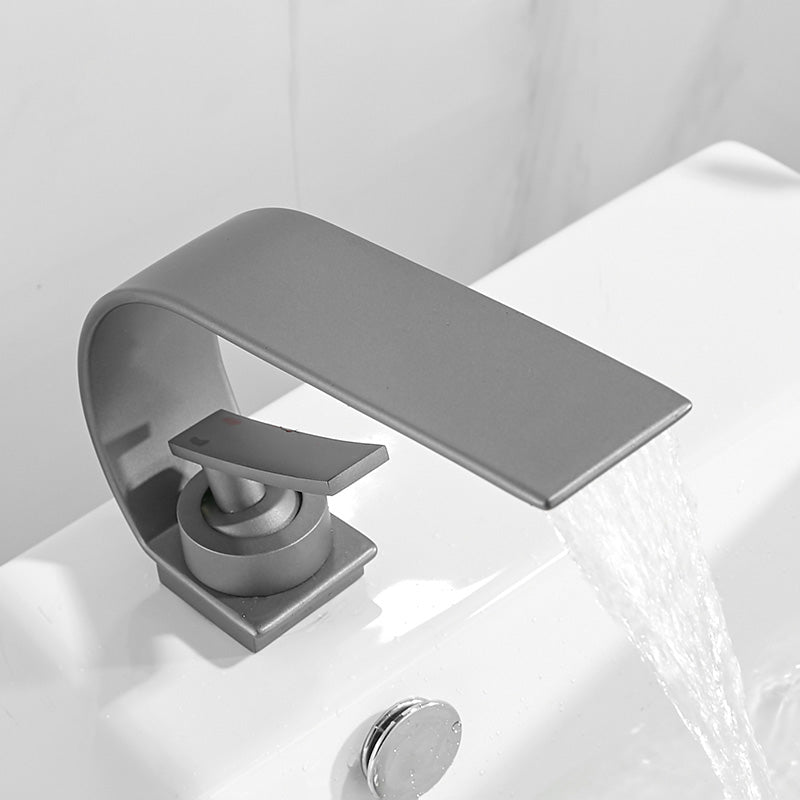 Stornfield | Single Handle Waterfall Bathroom Basin Faucet in Brass
