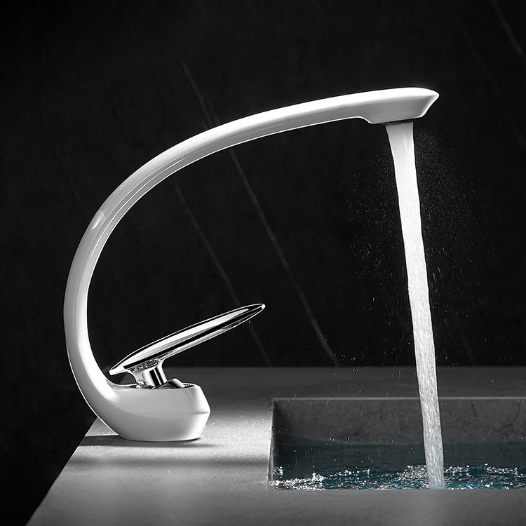 Stornfield | Single Handle Waterfall Bathroom Basin Faucet in Brass