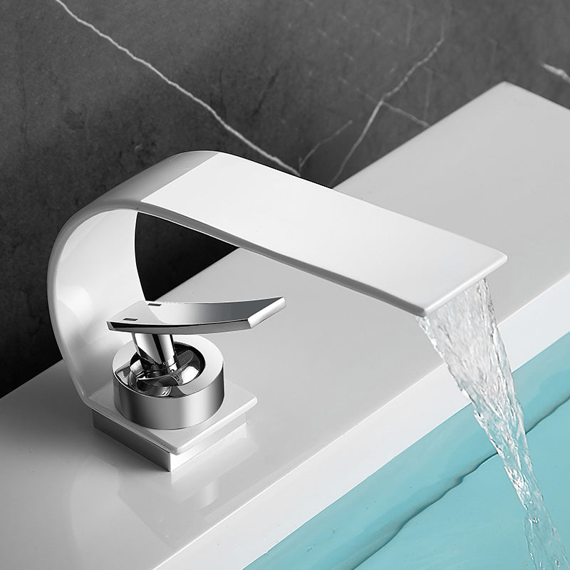 Stornfield | Single Handle Waterfall Bathroom Basin Faucet in Brass
