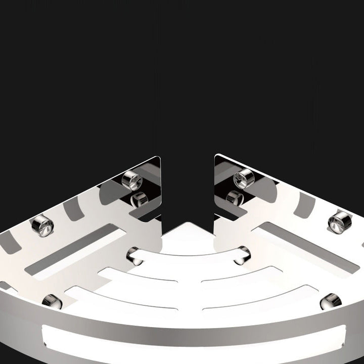 Stornfield | Polished Chrome Modern Bathroom Accessory Set Stainless Steel Triangular Bath Shelf