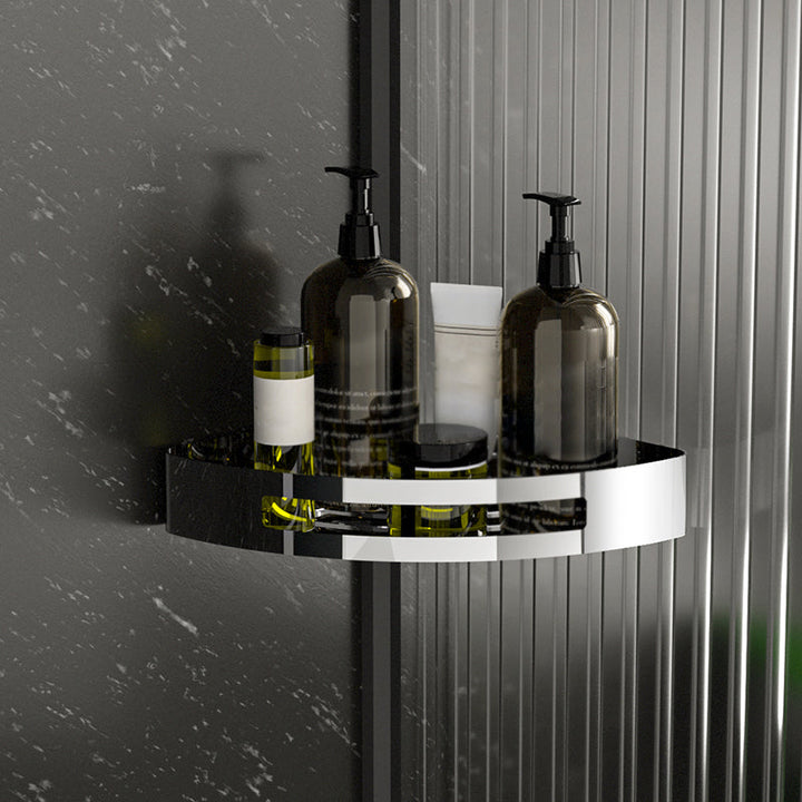 Stornfield | Polished Chrome Modern Bathroom Accessory Set Stainless Steel Triangular Bath Shelf