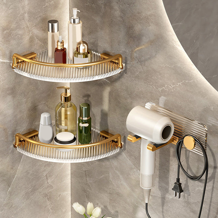 Stornfield | Modern Gold Bathroom Accessories Single Item or Set with Bath Caddy
