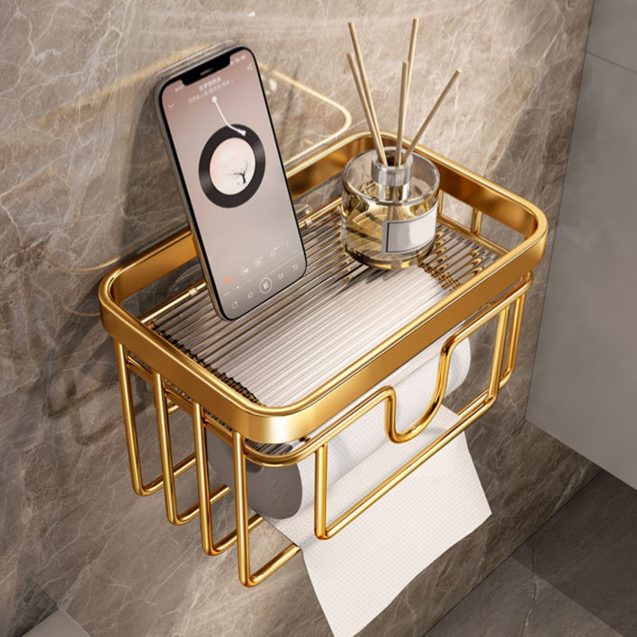 Stornfield | Modern Gold Bathroom Accessories Single Item or Set with Bath Caddy