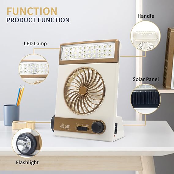 Solar Light Fan | Stornfield