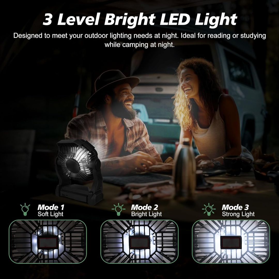 Portable Rechargeable Camping Fan | Stornfield