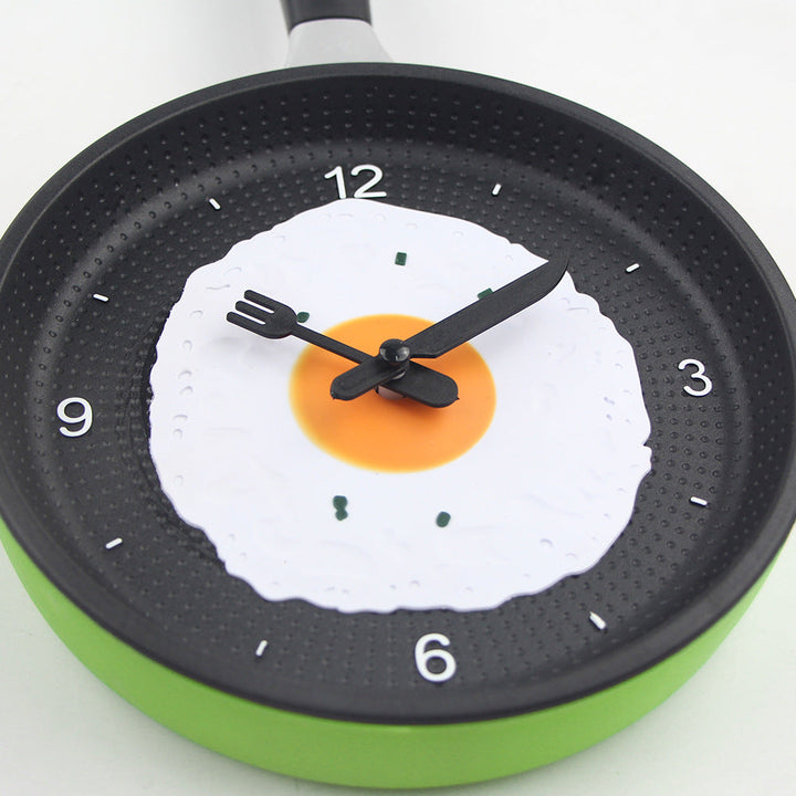Stornfield | Fried Egg Pan Clock Silent Clock Wall Clock