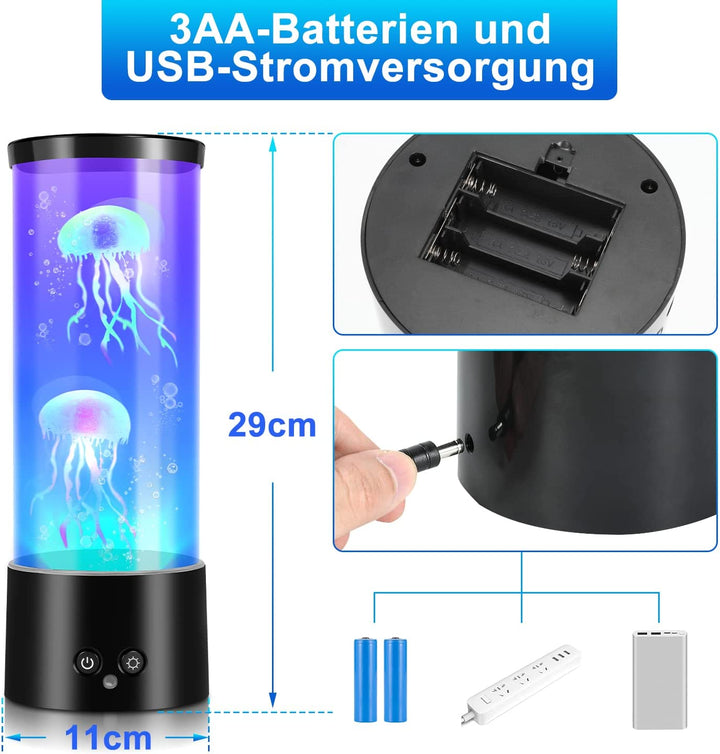 Jellyfish Lamp RGB with Remote Control | Stornfield