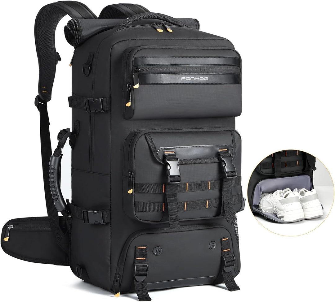 50L Flight-Ready Convertible Travel Backpack with Shoe Compartment & USB Port | Stornfield