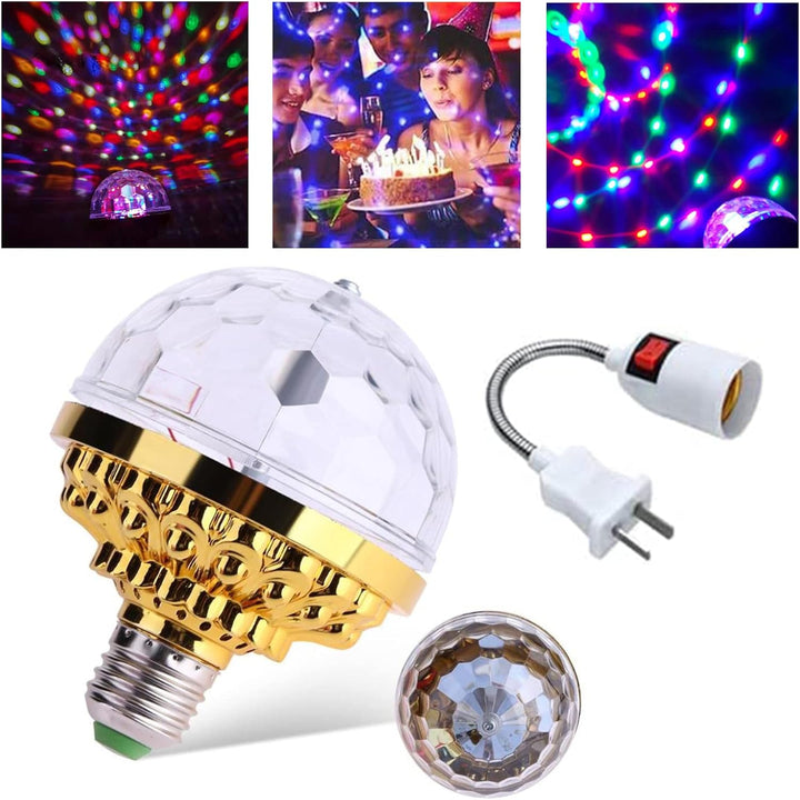 DiscoSpin LED Party Lamp – Rotating RGB Ambient Lighting 3W | Stornfield