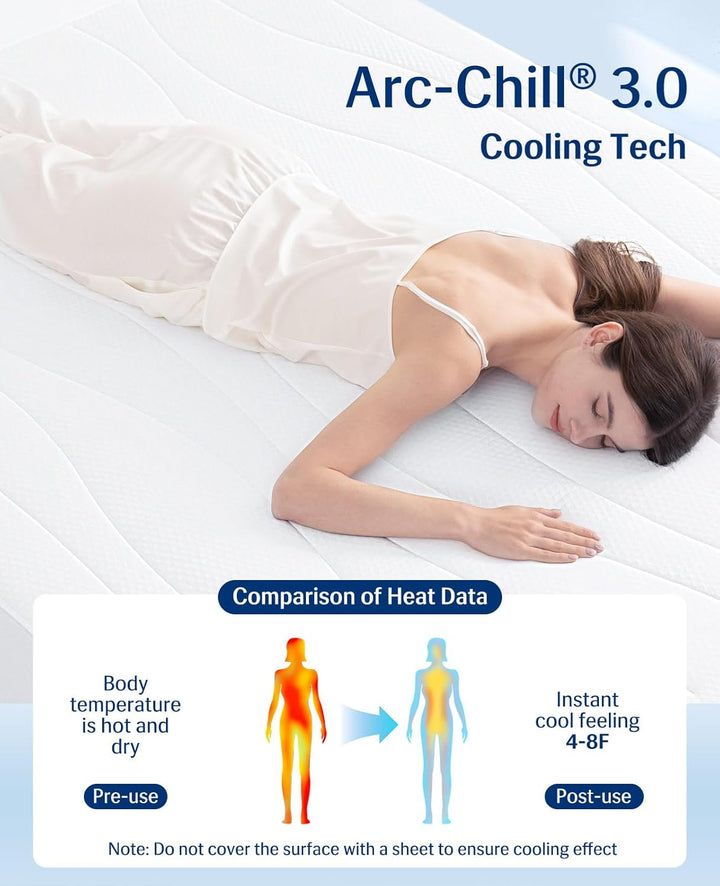 Cooling Mattress Pad King, Upgraded  3.0 + PCM Cooling Washable Mattress Protector for Hot Sleepers, White | Stornfield