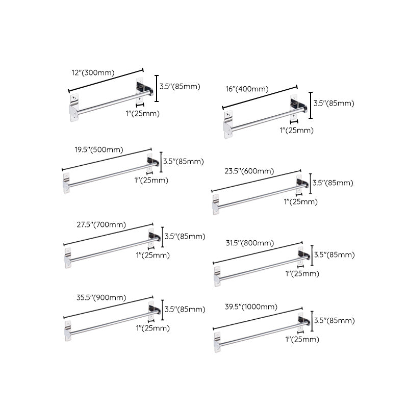Stornfield | 3-piece Stainless Steel Bathroom Accessory Set Modern Chrome Object Stand