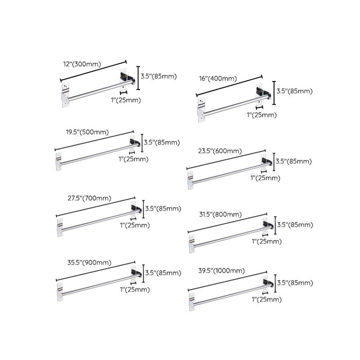 Stornfield | 3-piece Stainless Steel Bathroom Accessory Set Modern Chrome Object Stand