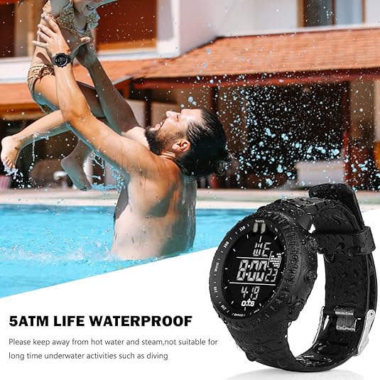 Stornfield | Henry Waterproof Men’s Digital Sports Watch – Shockproof, Tactical & LED Backlit Outdoor Timepiece