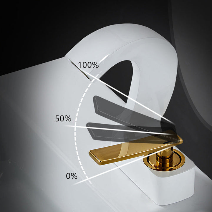 Stornfield | Modern Single-Lever Basin Faucet Bathroom Brass Central Faucet