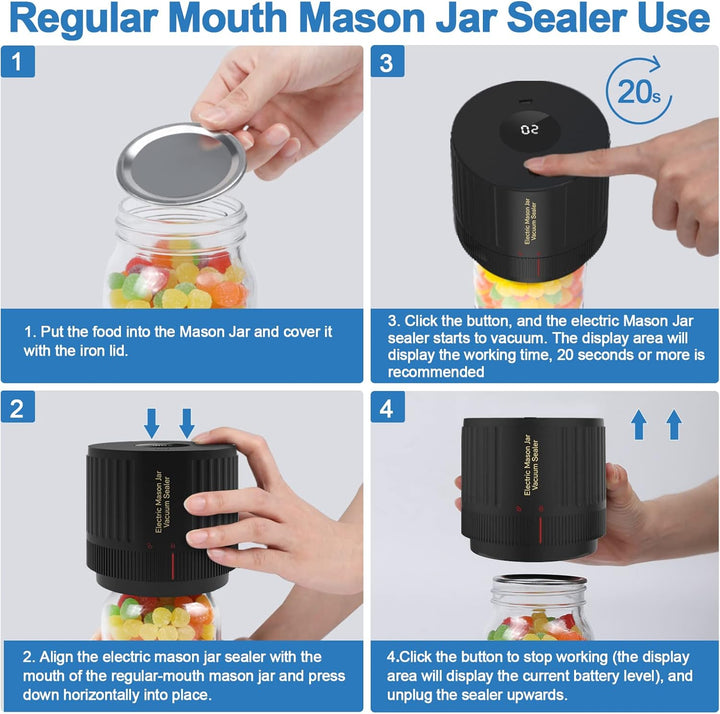 Stornfield | Electric Jar Vacuum Sealer Kit - Preserve freshness quickly!