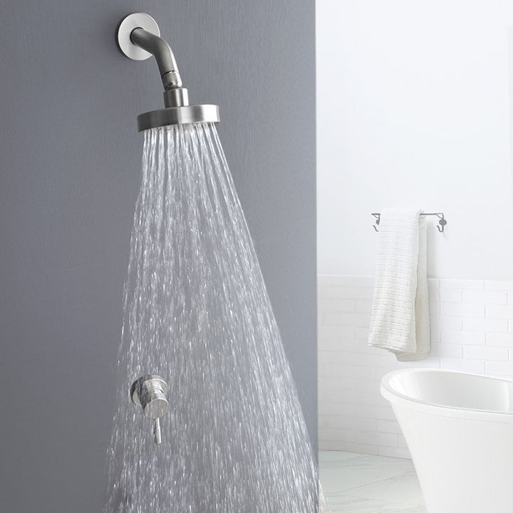 Stornfield | Douche en acier inoxydable combinaison douche ronde tête de douche fixe avec bras de douche