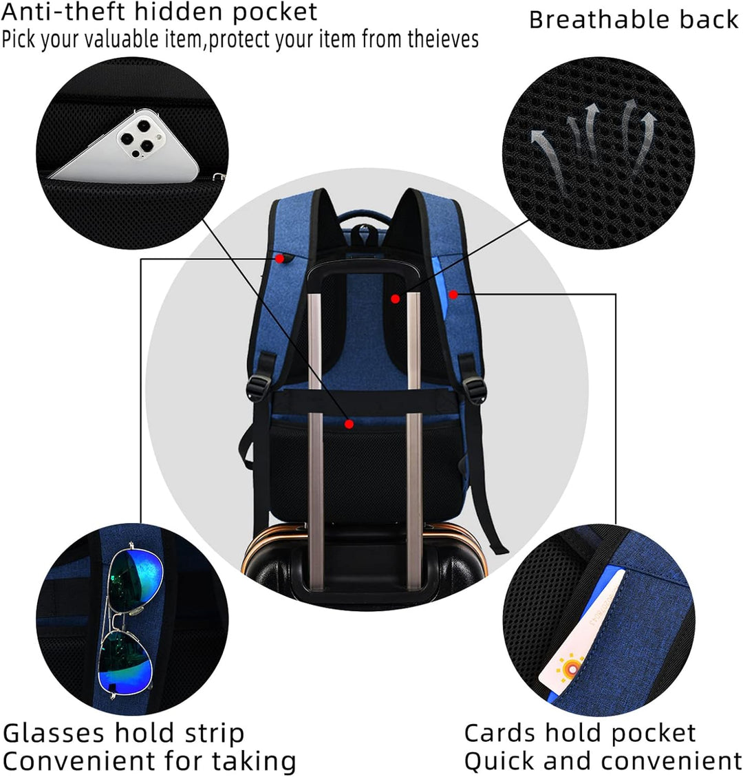 Water-Resistant Travel Laptop Backpack with USB Port & Organised Storage | Stornfield