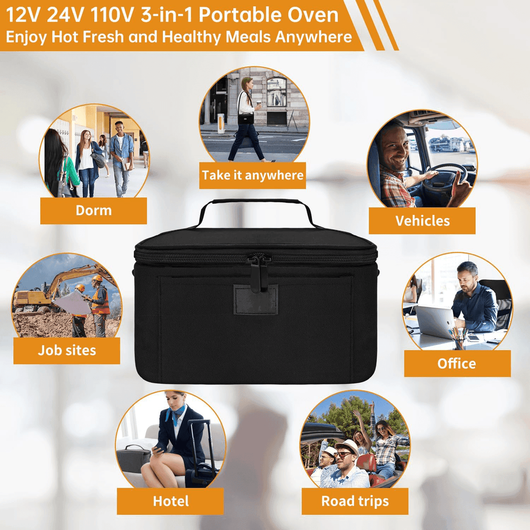 HeatGo Pro – Electric Portable Food Warmer Lunchbox with 3-in-1 Connection | Stornfield