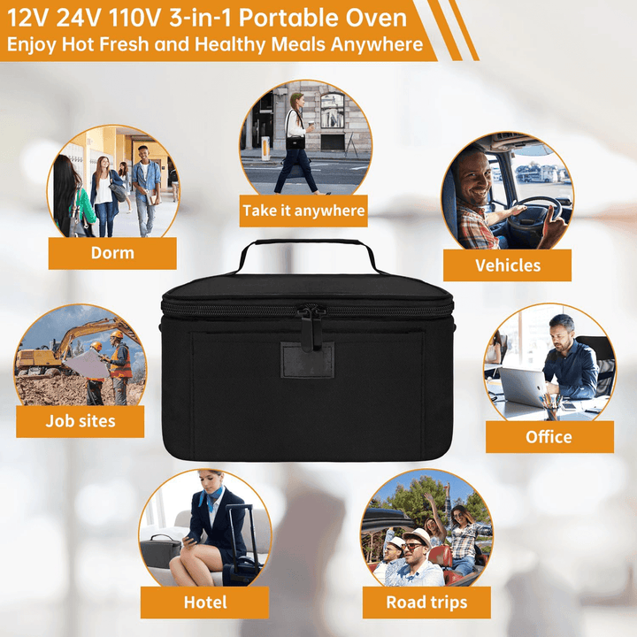 HeatGo Pro – Electric Portable Food Warmer Lunchbox with 3-in-1 Connection | Stornfield