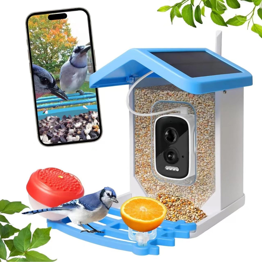 Smart Bird Feeder with Solar Camera – AI Bird Recognition & Night Vision | Stornfield