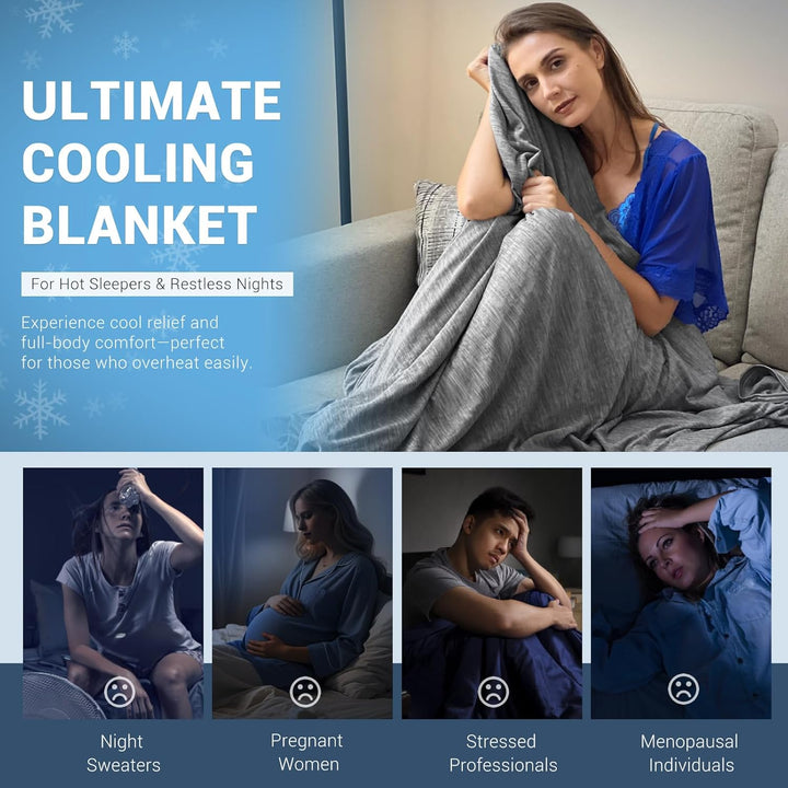 Black Cooling Blanket –  3.0, Q-Max>0.5, Multi-Size Options | Stornfield