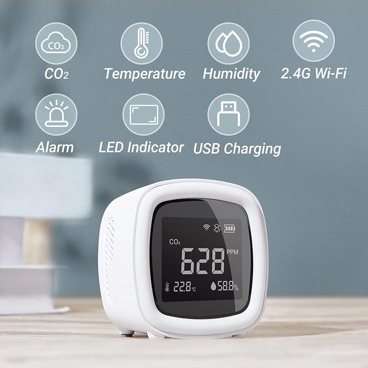INKBIRD WiFi 3-in-1 Indoor CO2 Detector IAQM-068W | Stornfield