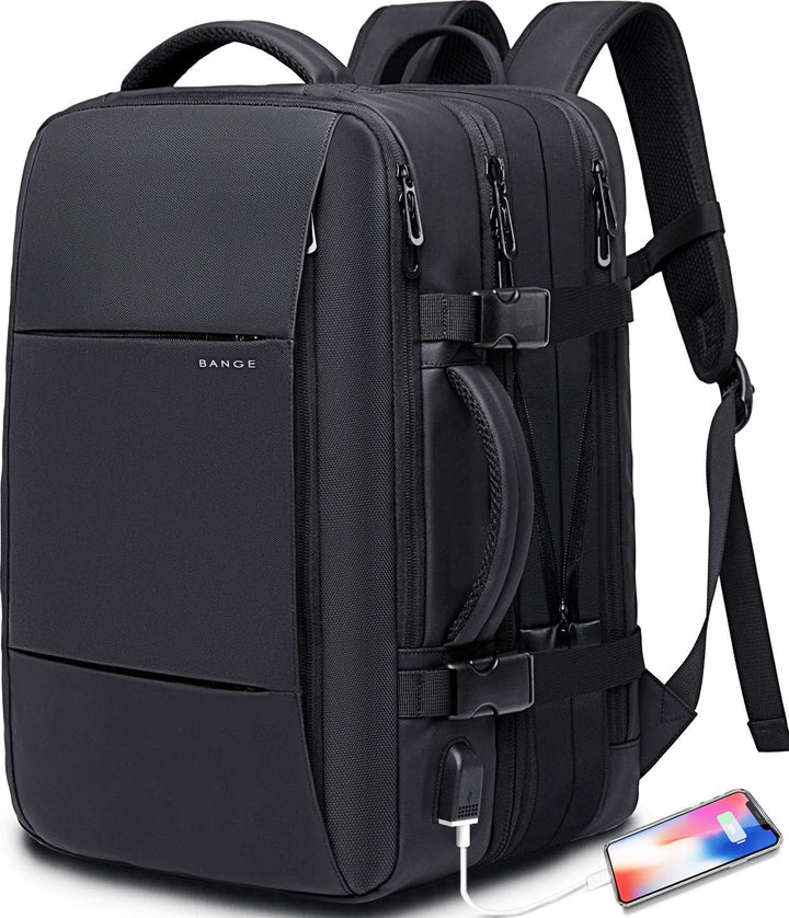 Expandable 26–45L Waterproof Travel Backpack with Laptop Sleeve & Duffle Carry | Stornfield