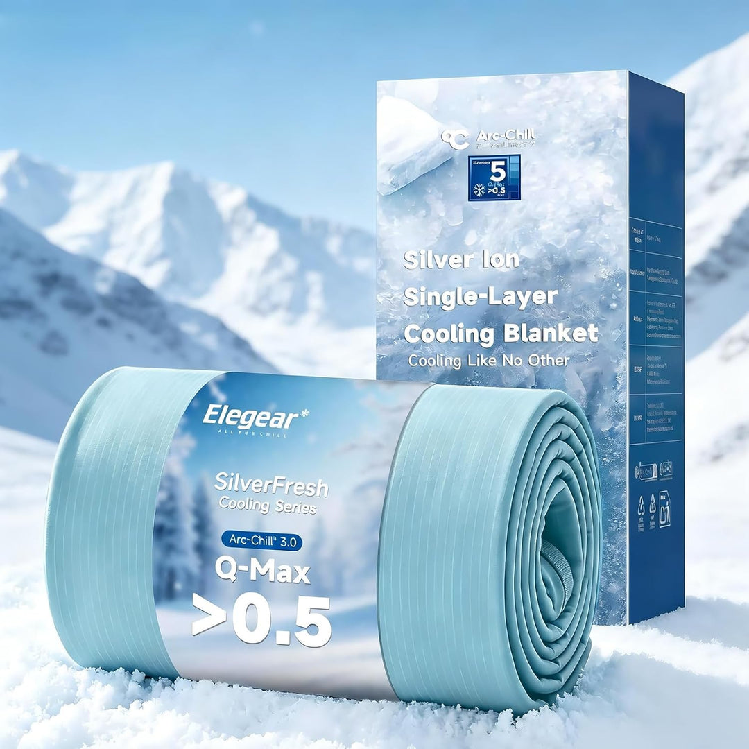 Blue Cooling Blanket –Silver Ion Freshness,  3.0, Lightweight for Hot Sleepers | Stornfield