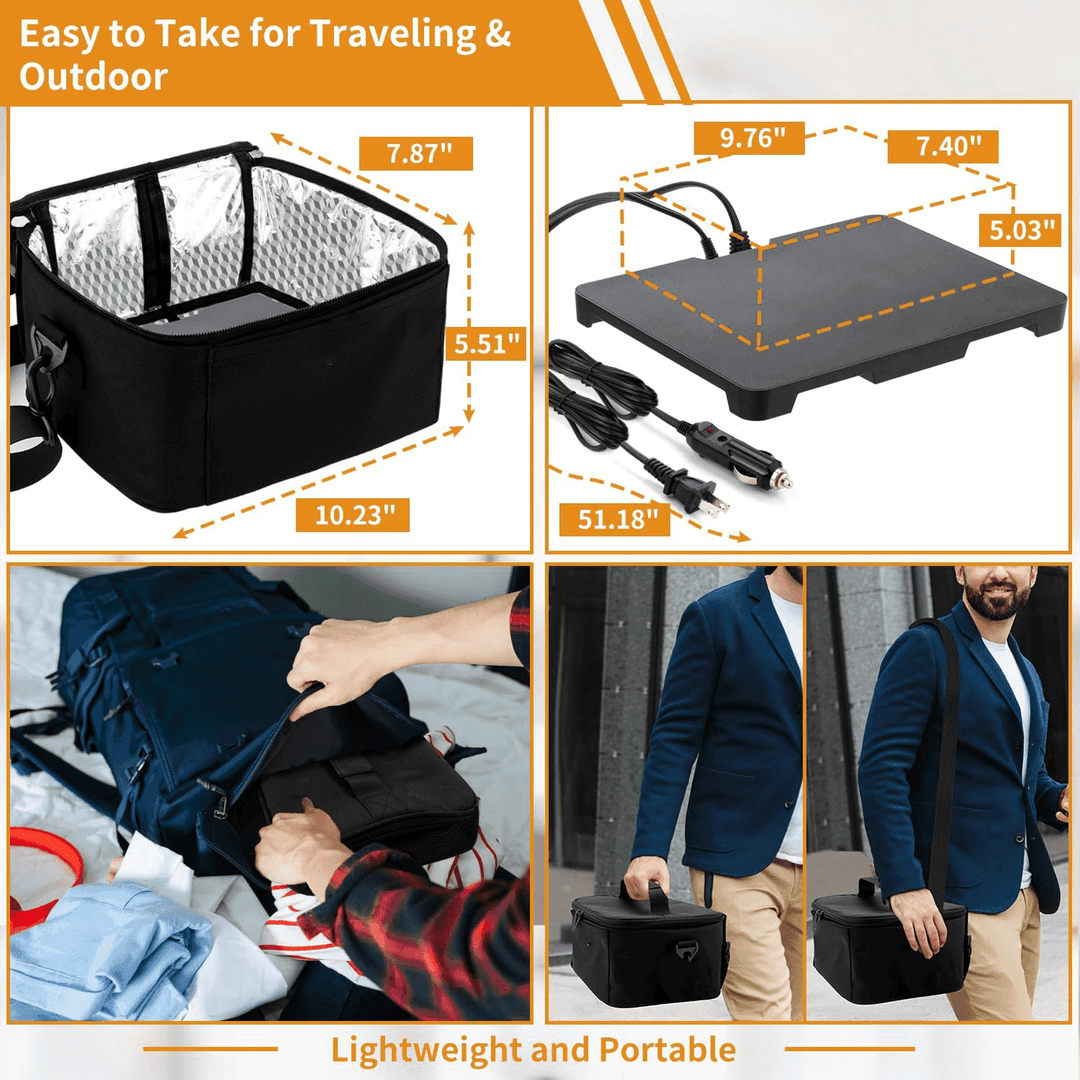 HeatGo Pro – Electric Portable Food Warmer Lunchbox with 3-in-1 Connection | Stornfield