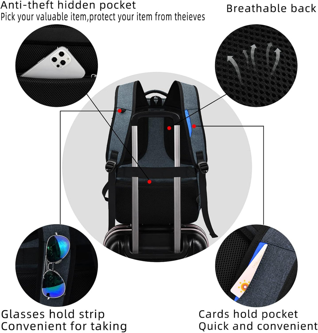 Water-Resistant Travel Laptop Backpack with USB Port & Organised Storage | Stornfield
