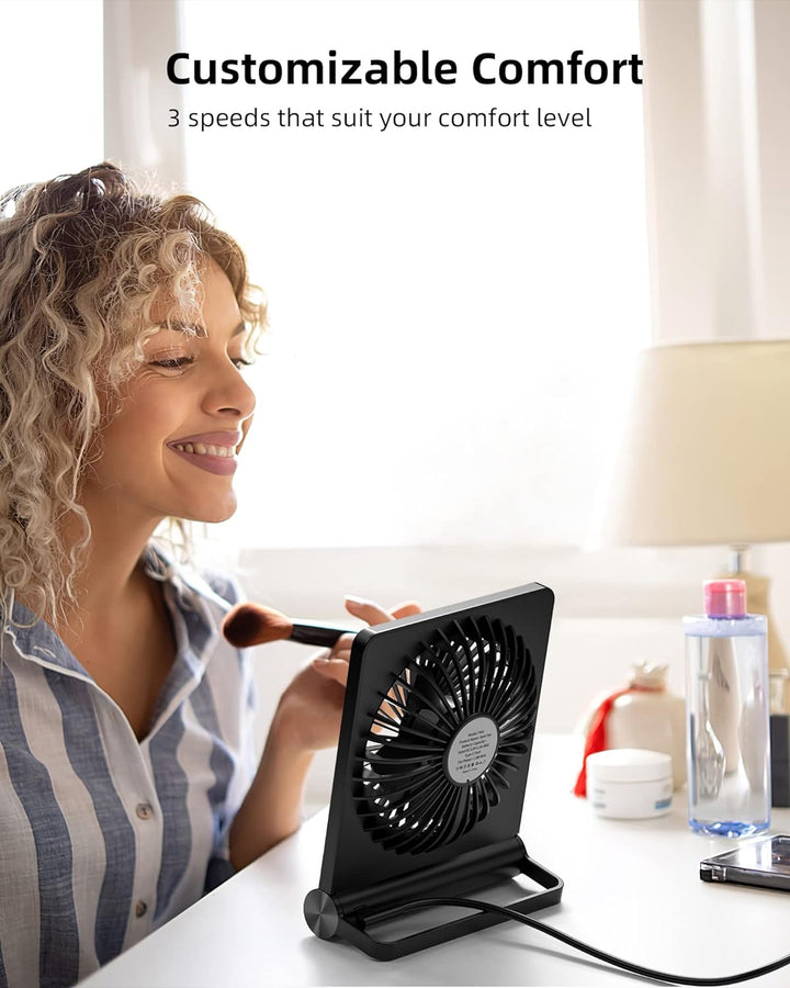 Ultra Quiet Small Desk Fan | Stornfield
