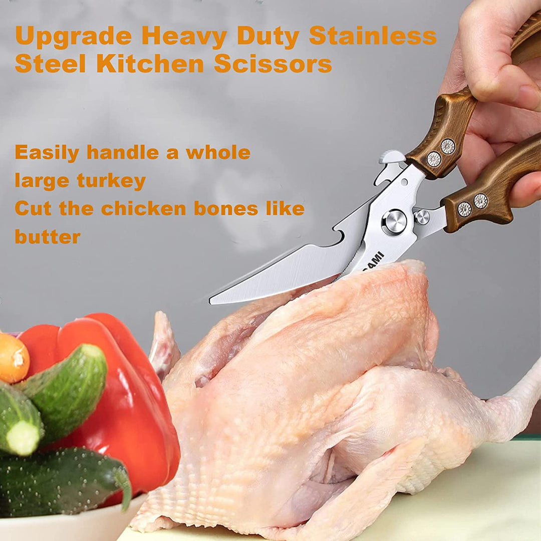 Stornfield | Kitchen Shears Heavy Duty 2-Piece Kitchen Scissor Set, Professional Heavy Duty Poultry Shears Fast