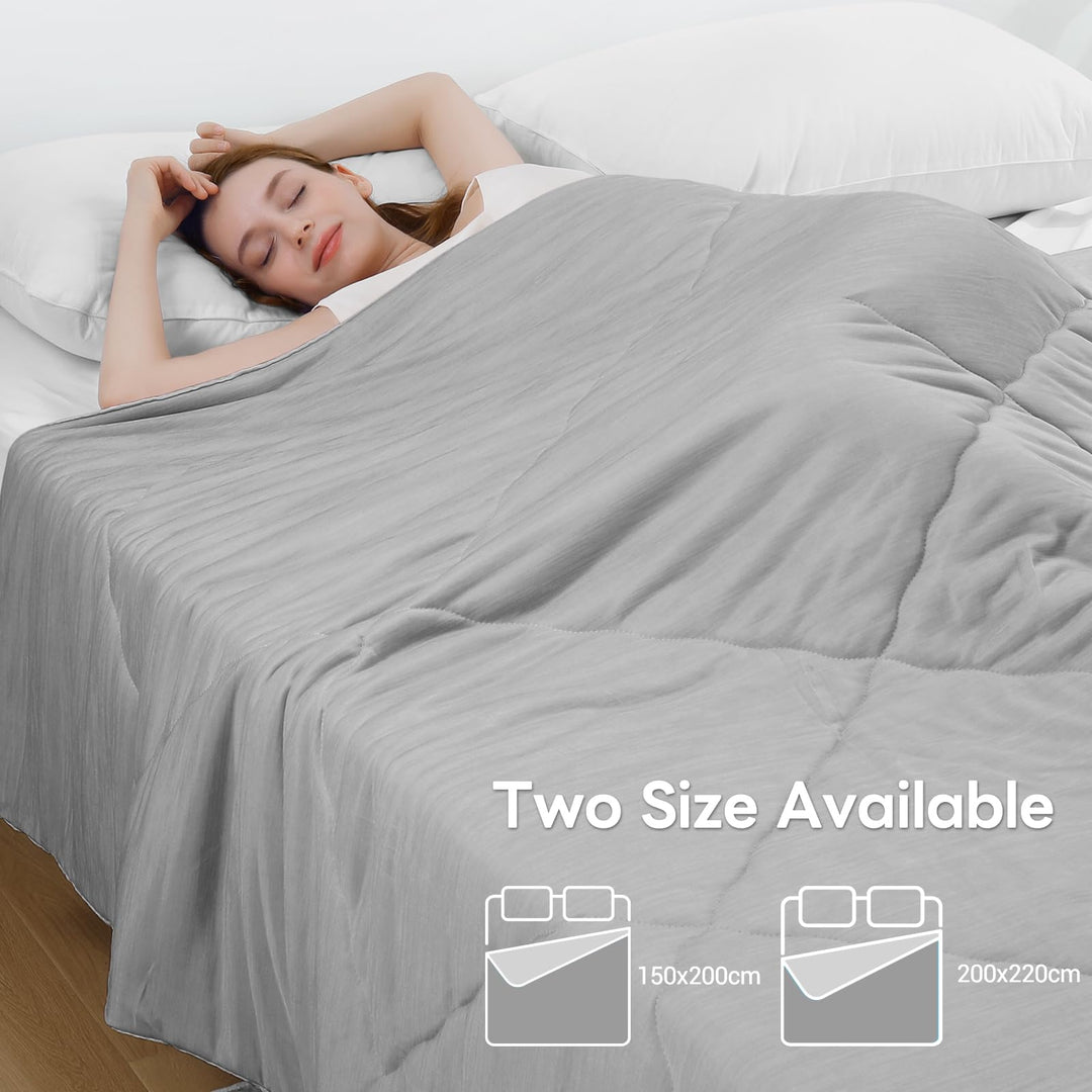 Cooling Duvet for Night Sweats –  Q-Max 0.5, Soft Double-Layer Summer Blanket | Stornfield