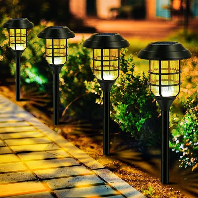 Solar Powered Torch Light Set set of 6. | Stornfield