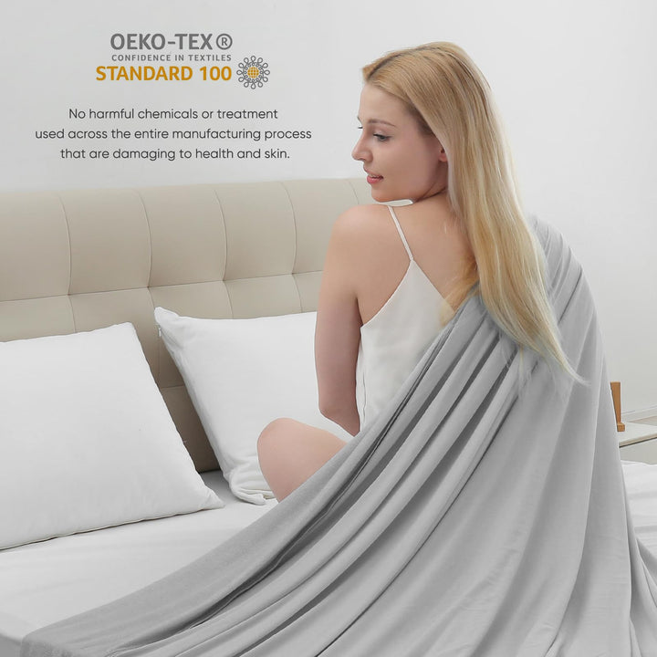 Cooling Blanket –   Q-Max>0.5, Lightweight Bamboo Fiber, Breathable & Soft, All-Season Cool Comfort | Stornfield