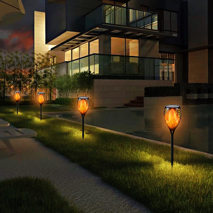 Stornfield | Solar-Tiki-Torches | Lumière Solaire avec Flamme Vacillante