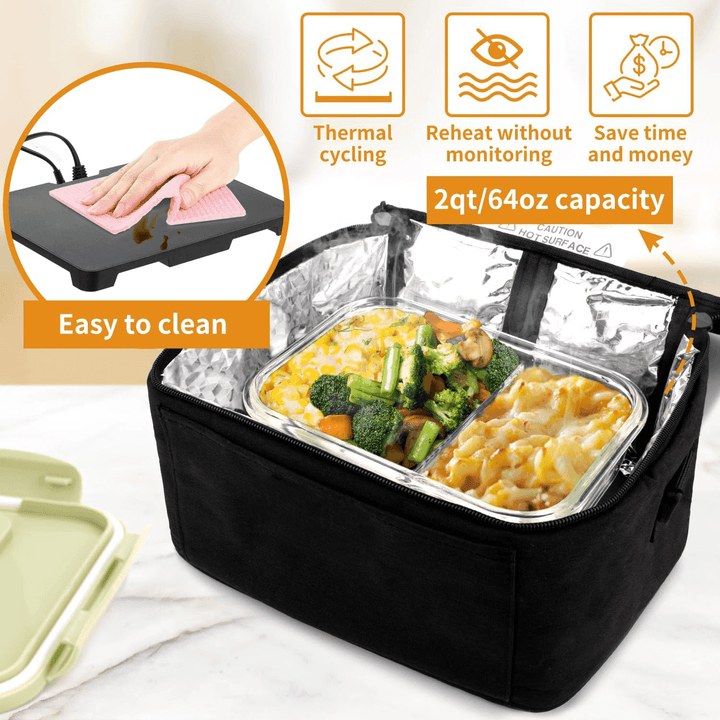 HeatGo Pro – Electric Portable Food Warmer Lunchbox with 3-in-1 Connection | Stornfield