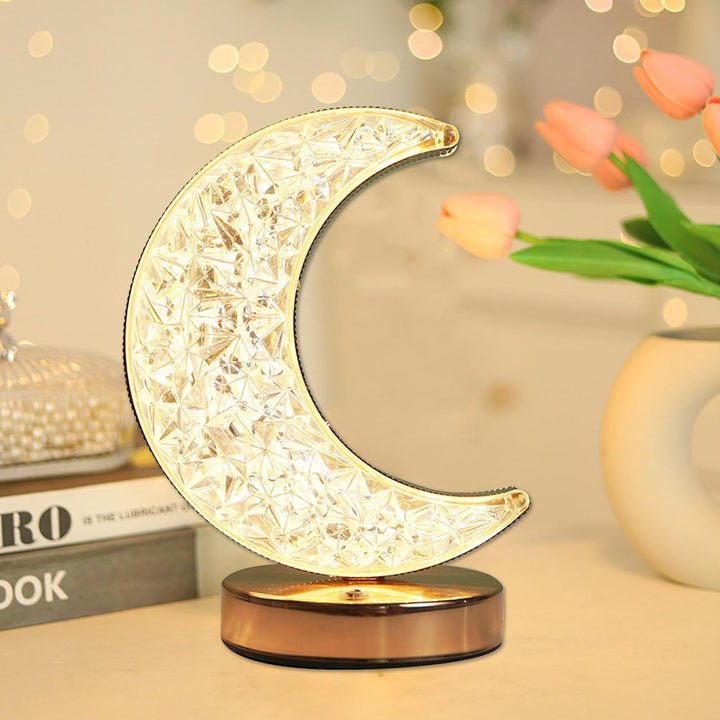 Half Moon Crystal Lamp | Stornfield