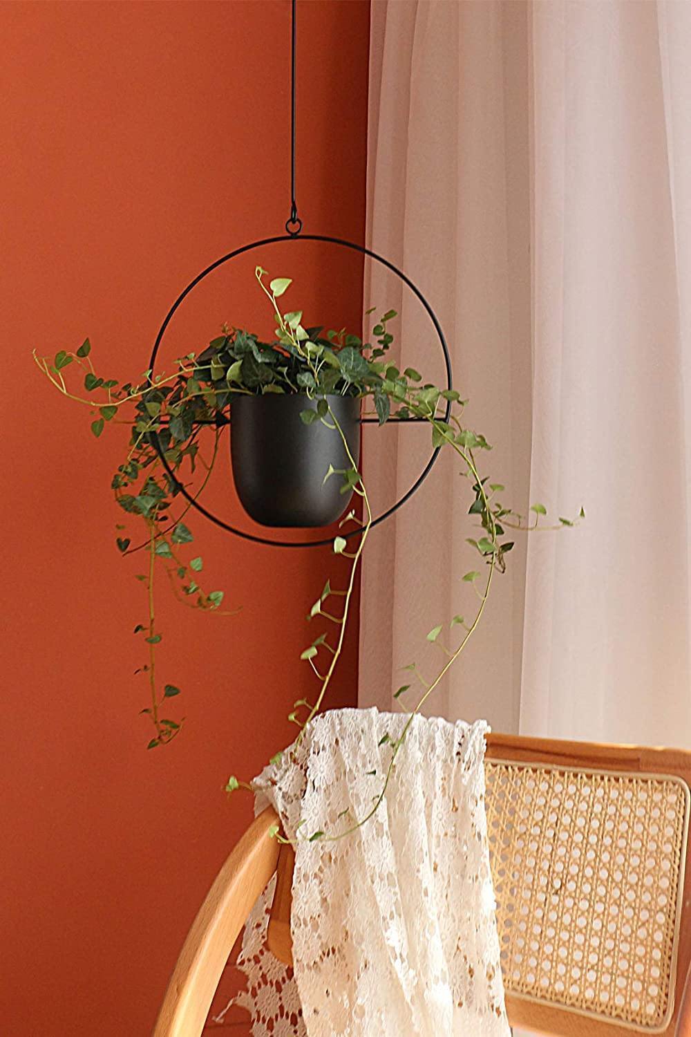 HaloRing Hanging Plant Holder – Metal Hanging Planter for Indoor and Outdoor | Stornfield