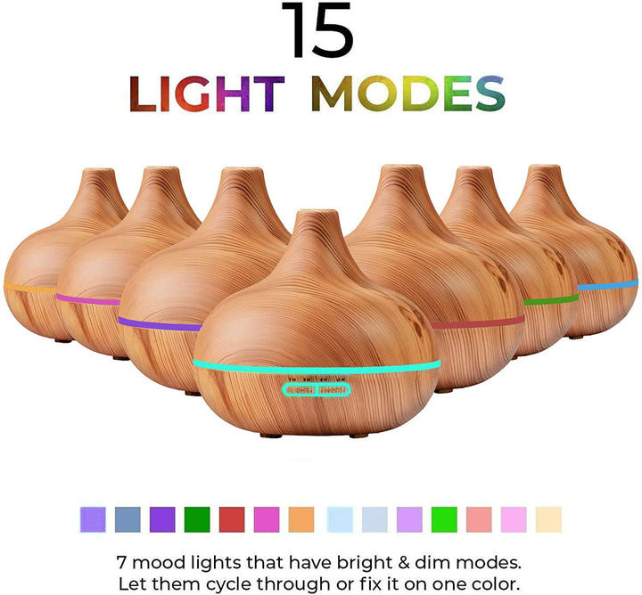 Stornfield | Ultrasonic Diffuser & Top 10 Essential Oils - 400ml Diffuser
