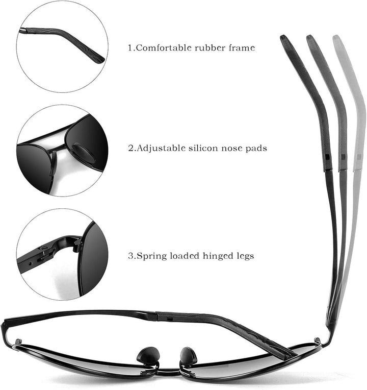 Premium Polarized Aviator Sunglasses - Joey | Stornfield