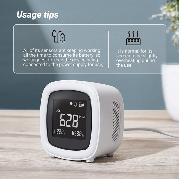 INKBIRD WiFi 3-in-1 Indoor CO2 Detector IAQM-068W | Stornfield