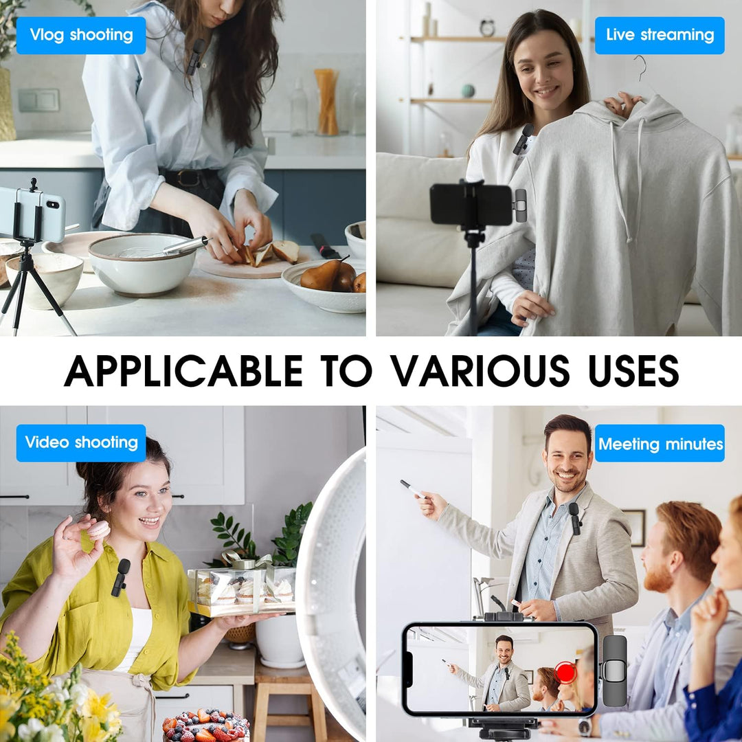 Stornfield | 2-Pack Wireless Microphone for iPhone iPad
