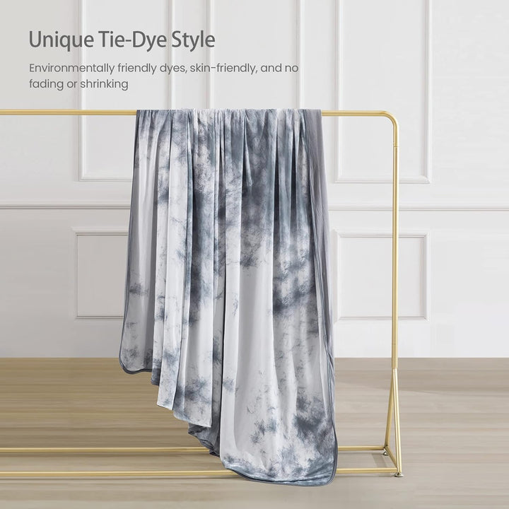 Tie-Dye Cooling Blanket – Q-Max > 0.5, Double-Sided & Stylish Color Gray | Stornfield