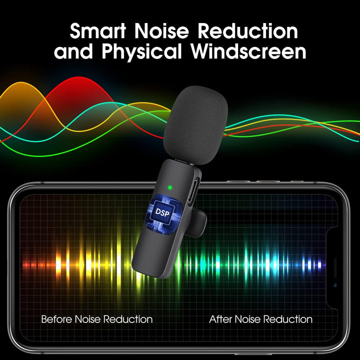 Stornfield | 2-Pack Wireless Microphone for iPhone iPad
