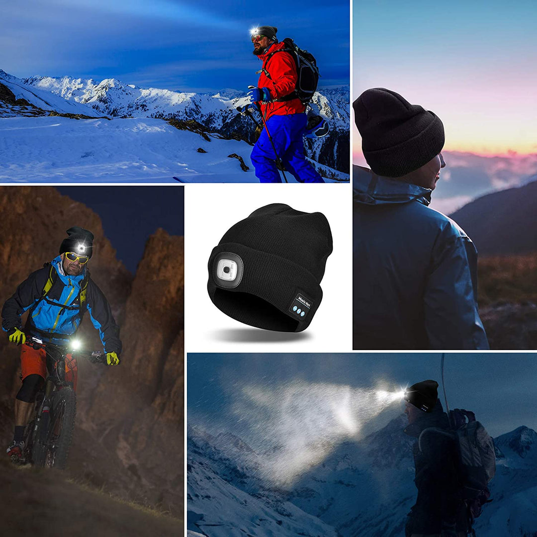 Stornfield | Bonnet Bluetooth Lumineux Casque Sans Fil