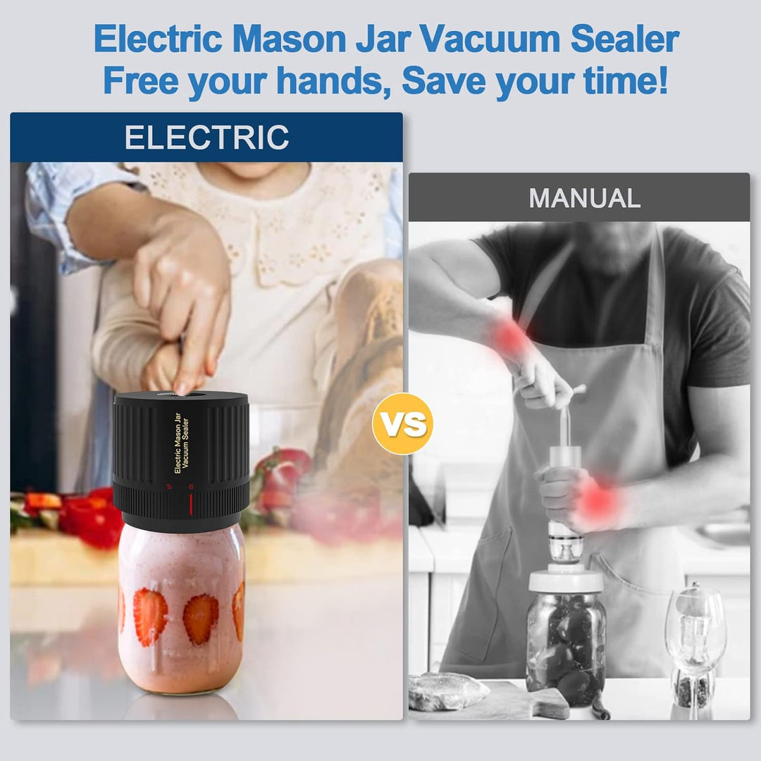 Stornfield | Electric Jar Vacuum Sealer Kit - Preserve freshness quickly!