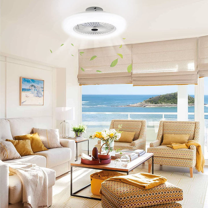 Ceiling fan with lighting 80W with remote control | Stornfield